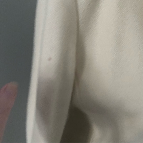 **3 for $20!!** Banana Republic Pea Coat Cream Ivory Flawed Project Fix Stained - Picture 2 of 16